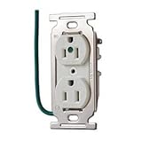 明工社 UL・CSA 医用接地埋込ダブルコンセント 5-15R 15A 125V ME8502
