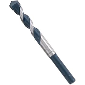 Bosch HCBG03B25 Blue Granite Hammer Drill Bit Carbide Tip 3 16 x 2 x 3 - 25 Pack by Bosch