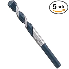 Bosch HCBG2005 Blue Granite Hammer Drill Bit Carbide Tip 5/8 x 4 x 6 - 5 Pack
