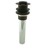 Elements of Design EV8005 Faucetier Vessel Sink Drain with Tail Tube Set-In, Oil Rubbed Bronze