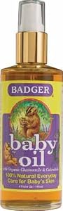 Badger - Badger Chamomile & Calendula Baby Oil, 4 fl oz oil