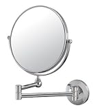 Wall Mount 10X to 1X Magnifying Mirror in Chrome