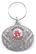 Boston Red Sox Oval Pewter Keychain