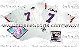 1994 Denver Broncos White Throwback Jersey from Mitchell and Ness, With #7 and 'Elway' On The Jersey (John Elway)