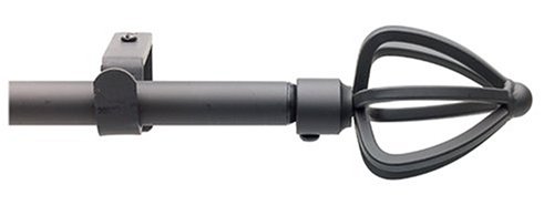 Unique Iron Crown 28-to-48-Inch Curtain Rod Set