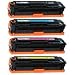 Compatible set of 4 toners for HP Colour LaserJet Pro CP1525 CP1525N CM1415 FN FNW 128a
