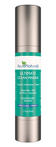 ULTIMATE Ocean Mineral Hydration Creme Facial Moisturizer with 92 powerful oceanic minerals, micro minerals, anti-aging vitamins and vital nutrients help repair, rejuvenate and deeply nourish your skin, Aloe Vera, and Hyaluronic deeply moisturize, Bl