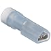 Morris Products 11972 Female Disconnect, Double Crimp, Nylon Fully Insulated, Blue, 16-14 Wire Size, 0.020"X0.187" NEMA Tab  (Pack of 100)