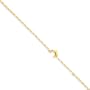 14k gold dolphin anklet, 9 inch