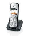 Siemens Gigaset C38 H Mobilteil inkl. Ladeschale, titanium