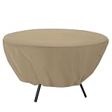 Classic Accessories Round Patio Table Cover - Tan, Model# 58202