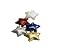 Biedermann & Sons 6 Dark Blue Glitter Floating Candles
