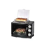 George Foreman GRV660 8-in-1 Toaster Oven/Broiler/Rotisserie, Black