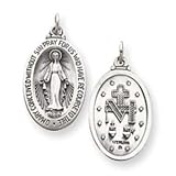 Sterling Silver Antiqued Miraculous Medal