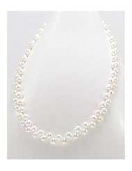 White (Natural) Fresh Water Pearls Necklace In 92.5 Sterling Silver