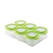 OXO Tot Baby Blocks Freezer Storage Containers 2-Ounce, Set 6, Clear