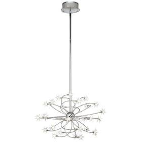 Possini Euro Galaxy Chrome 28 Wide Chandelier