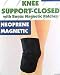 Magnetic Closed Knee Wrap Support with Strong Magnet Strength for Sports