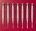 Starrett Jewelers' Screwdrivers: SET of (6): Nos. 555AA/A/B/C/D/E with Case