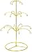 Ornament Display Stand Holds 18 Ornaments - Bright Gold Finish