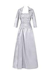 Long Sleeves Chiffon Lace Mother-of-the-Bride Dress 