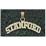 Anderson Jewelry Stanford Cardinal Arched Stanford Gold Charm