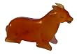 Miniature sitting bull - handcarved semi precious agate stone