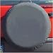 Black Bungee Spare Tire Cover (Blank)