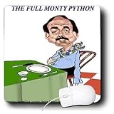 Londons Times Funny Panel Hollywood Cartoons - The Full Monty Python - Mouse Pads