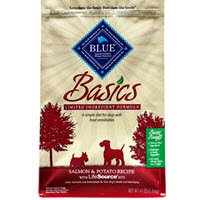 Dry Dog Food With Seafood Recipe:Blue Buffalo Basics Salmon & Potato Recipe Dry Dog Food 24-lb bag