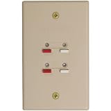 Brand New Rca Stereo Speaker Wire Wall Plate (Ivory)
