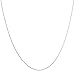 Kooljewelry 14k White Gold 0.8 mm Flat Round Cable Chain Necklace (18 inch)