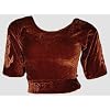 Braun Choli (Sari Oberteil) Samt Gr. 44/46 / Gr. XL ideal f�r Bauchtanz