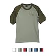 Hanes - Adult Raglan Beefy-T with Piping (5929)