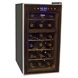 Haier HVTB18DABB18-Bottle Dual-zone Wine Cooler with Touch Screen Controls