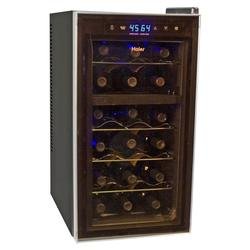 External hard drive:Haier HVTB18DABB18-Bottle Dual-zone Wine Cooler with Touch Screen Controls