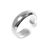 New sterling silver plain 925 toe ring adjustable band 4 mm by 81stgeneration
