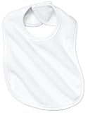 Precious Cargo Infant Terry Bib, White, One Size