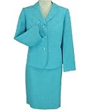 Le Suit 2 Piece Pretty in Pink Skirt Suit - Women
