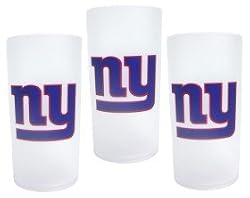New York Giants 3 Piece Tumbler Set - Football Sports Merchandise