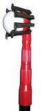 BLACK WIDOW GOLFBALL-SAMMLER RETRIEVER SOFT SPIKES BLACK WIDOW 3,65 m, ROT/SCHWARZ