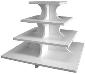 Dallas Foam Cupcake Stand Set - Square - 4 tiers