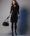 DKNYC Three-Quarter-Sleeve Twist-Neck Dress
