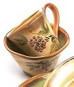 Set of 4 Rustic Vines Soup Bowls