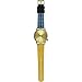 Komono KOM-W2205 Men, Women's Winston Galore Blue, Black, Orange Leather Band with Gold Dial Watch