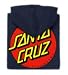 Santa Cruz Skateboards Classic Dot Hooded Pullover Sweatshirt (Large, Black)