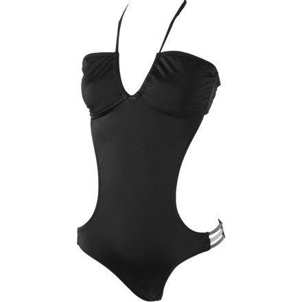 Hurley Kings Road Cut Out One-Piece Swimsuit - Women's Black, M
