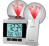 Lacrosse Projection Alarm Clock with Indoor/outdoor Temp