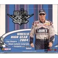 2004 Wheels High Gear Racing Retail Pack (4 Cards/Pack) - NASCAR Trading Cards!
