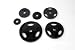 300 Pound Interlocking - Rubber Encased - Easy Grip Olympic Weight Set with Bar & Collars